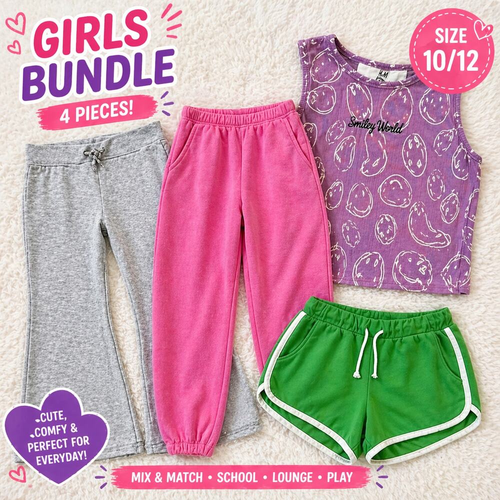 Girls Clothing Bundle Size 10 12 SHEIN H&M Old Navy More Than Magic Outfit Lot